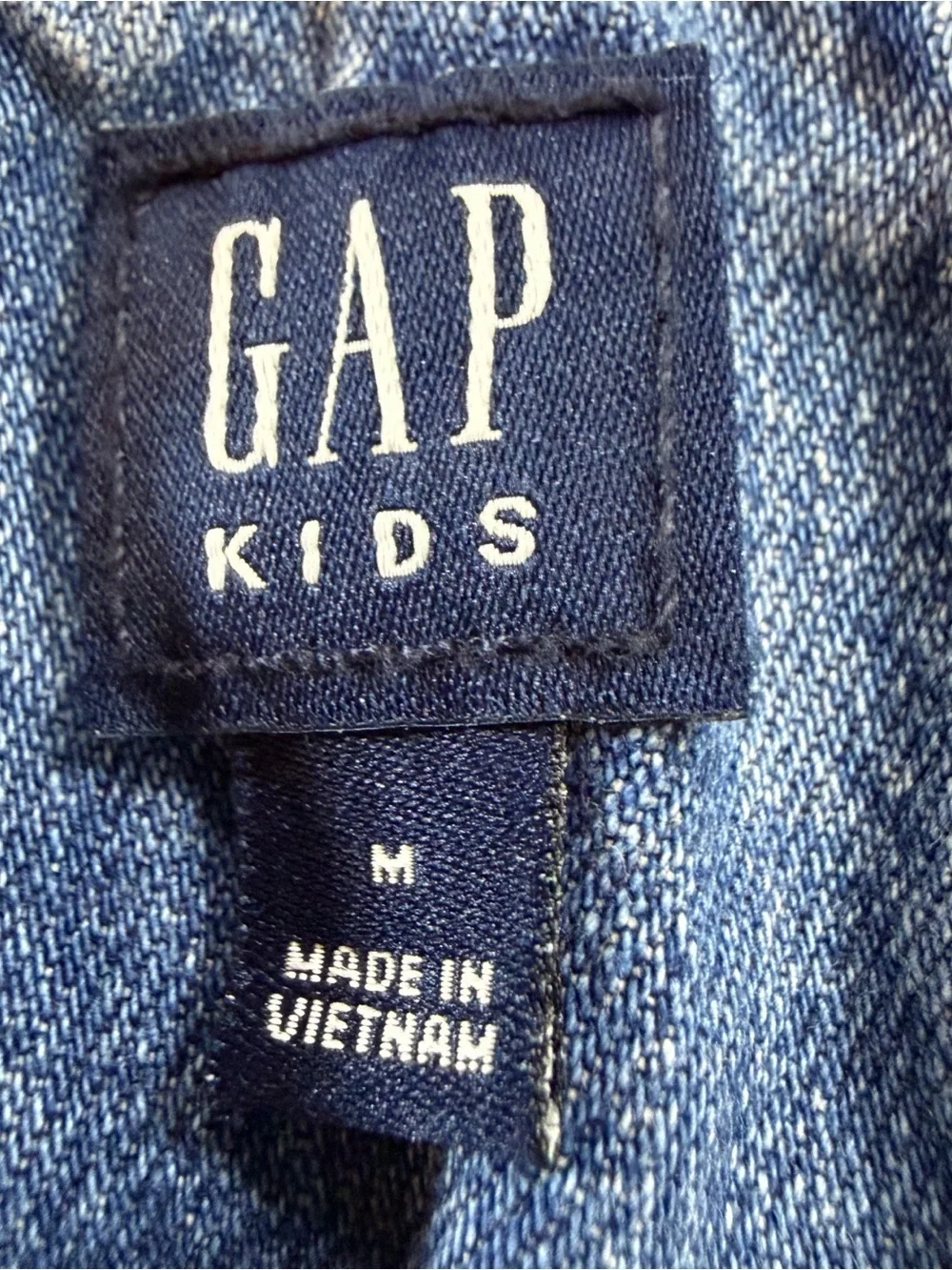 Gap Girls Light Wash Denim Overalls - Blue Sz M